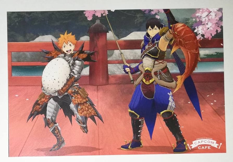 ハイキュー!! モンハン クリアファイル カプコンカフェ