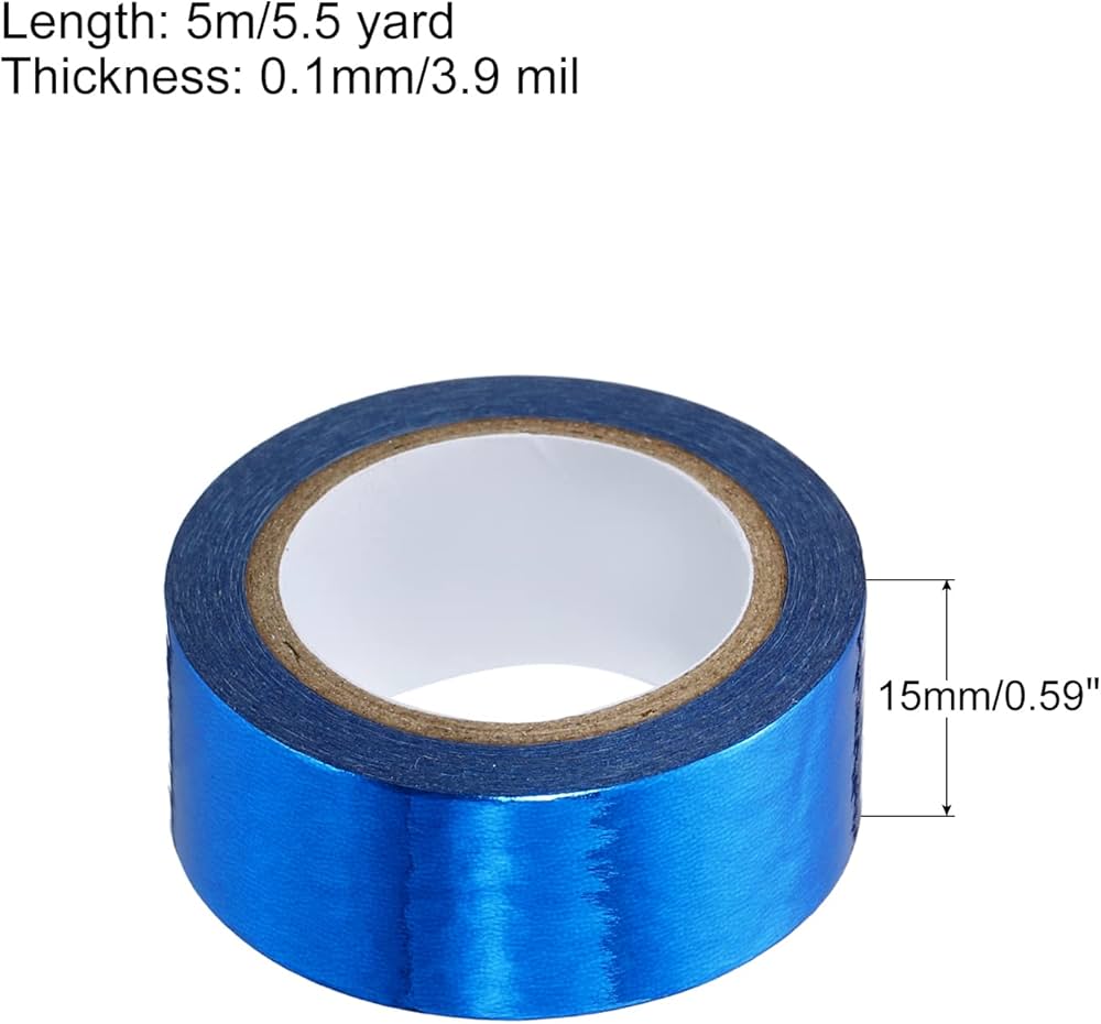 Amazon.co.jp: PATIKIL 15mm x 5m メタリック和紙テープ 1巻