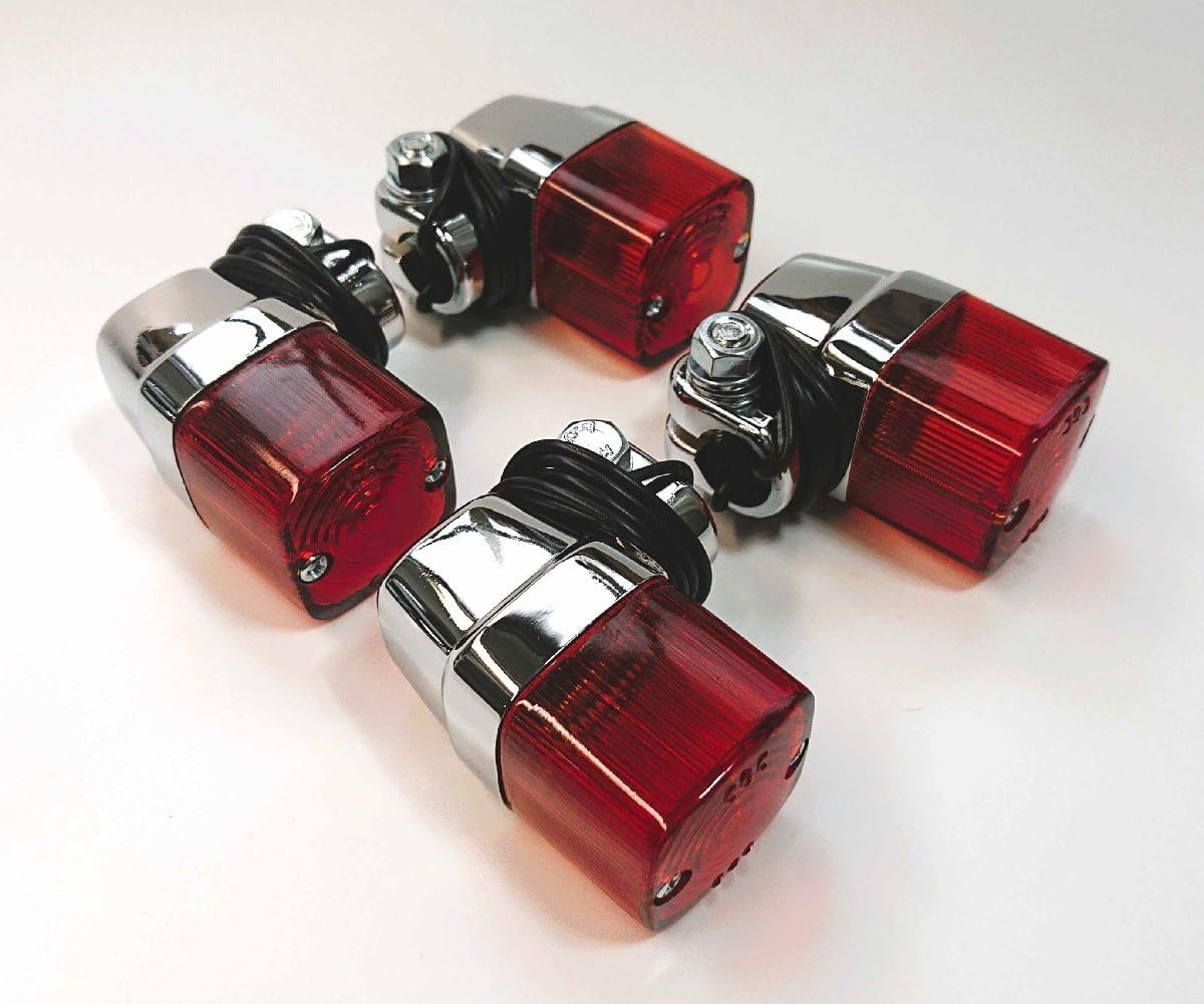 楽天市場】【送料無料!!】汎用 丸型 ヨーロピアンウインカー クリア