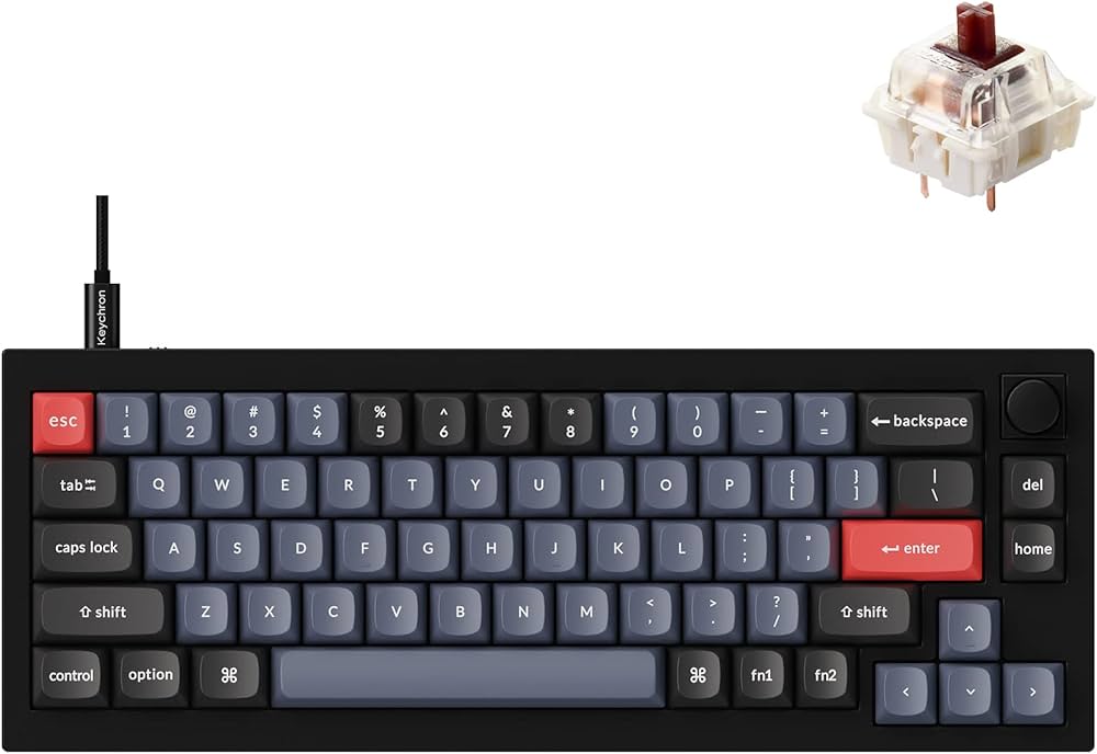Amazon.co.jp: Keychron Q2 有線カスタムメカニカルキーボードノブ