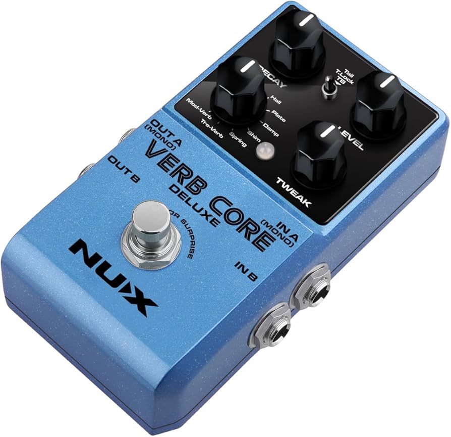 Amazon.com: NUX Verb Core Deluxe Reverb Pedal, 8 Reverb Types in a