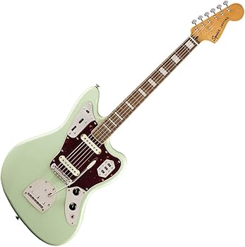 Amazon | Squier by Fender Classic Vibe 70s Jaguar Surf Green