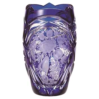 ELBE crystal 紫色花瓶 高さ約40cm ELBE crystal 紫色花瓶 高さ約40cm