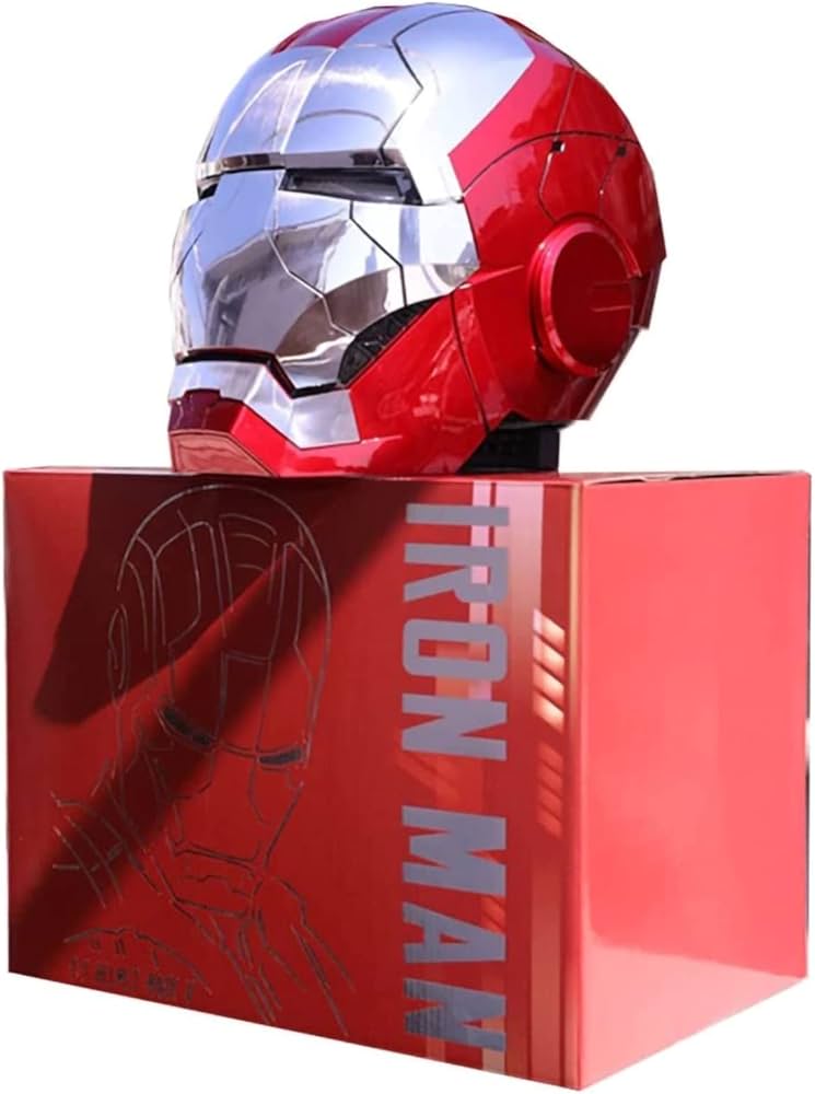 Amazon.co.jp: AUTOKING Iron Man MK5電動ヘルメット、マルチピース
