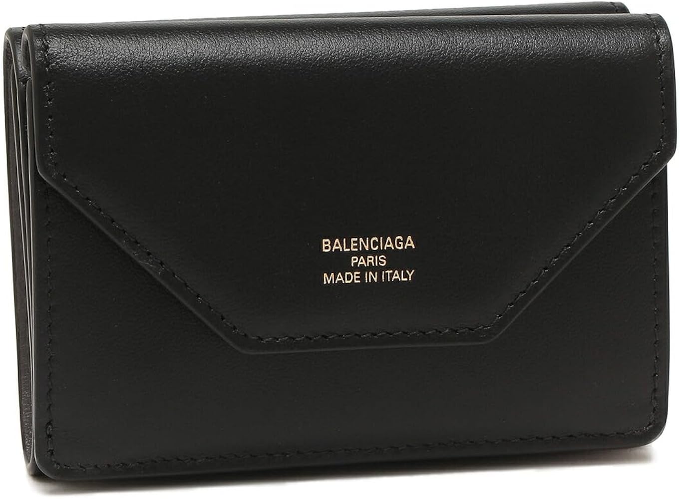 Amazon | [バレンシアガ]三つ折り財布 エンベロープ ミニ財布 ブラック