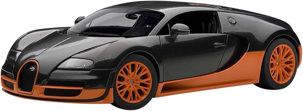 AUTOart 1/18 Bugatti Veyron Super Sport (carbon black / orange