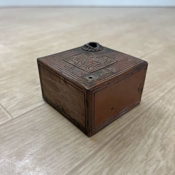 書道具 銅器七宝 水滴 共箱 V 8289 書道具 銅器七宝 水滴 共箱 V 8289