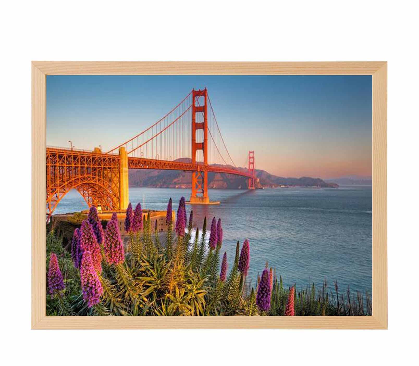 ヴィンテージ アクリルペイント ゴールデンゲートブリッジ 風景画