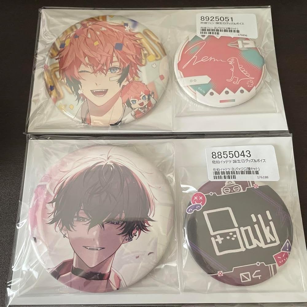 佐伯イッテツ 1周年 1stanniversary 缶バッジ82個 佐伯イッテツ 7点