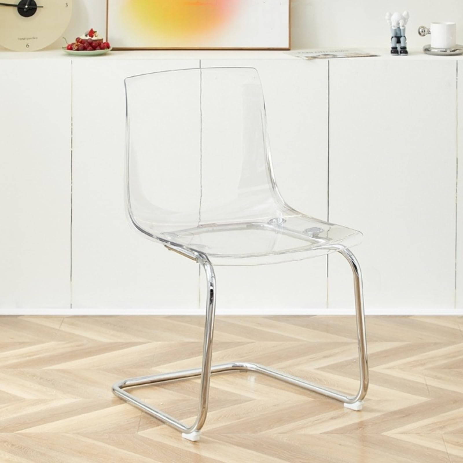 透明アクリルチェア ikea TOBIAS トービアス チェア, 透明, クロム