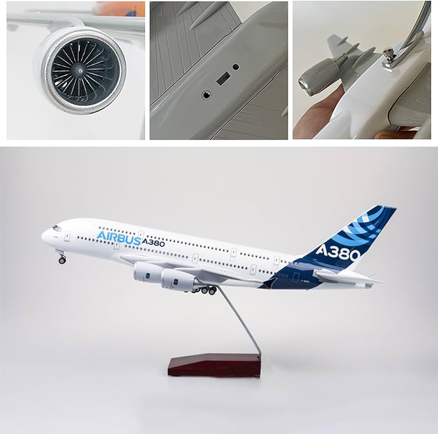 Amazon.co.jp: 18.1インチ 1:160 スケール モデル飛行機 エアバス A380