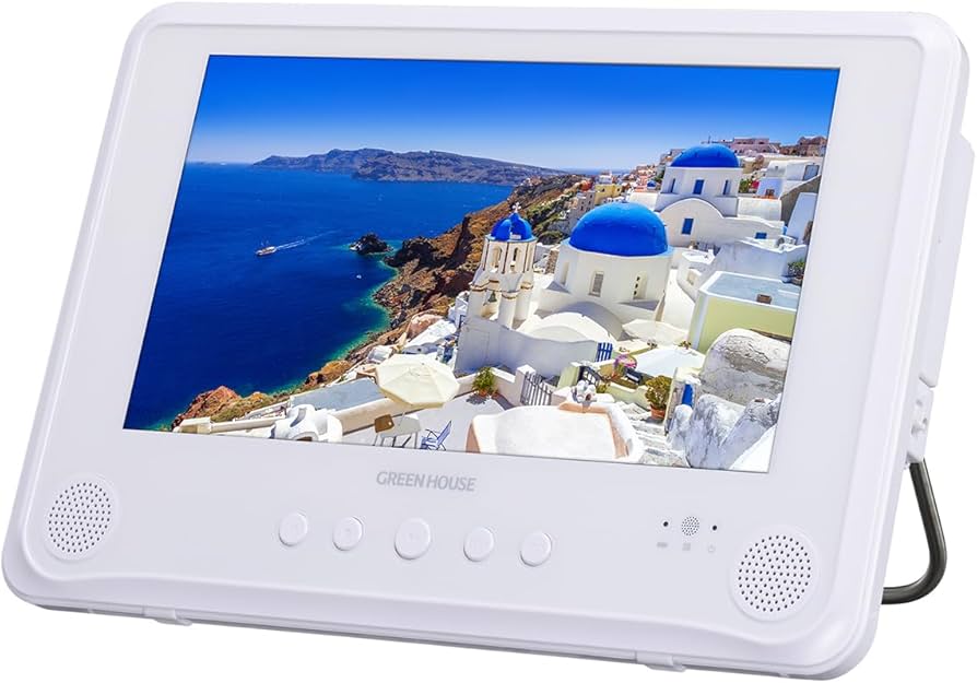 値下箱開封のみ グリーンハウス 乾電池対応9インチポータブルDVD