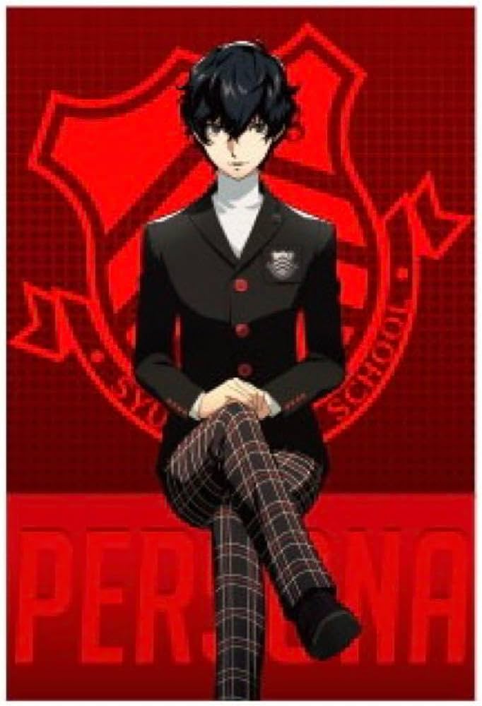 ペルソナ25周年 P5 主人公 雨宮蓮 アクリル時計 【公式通販】