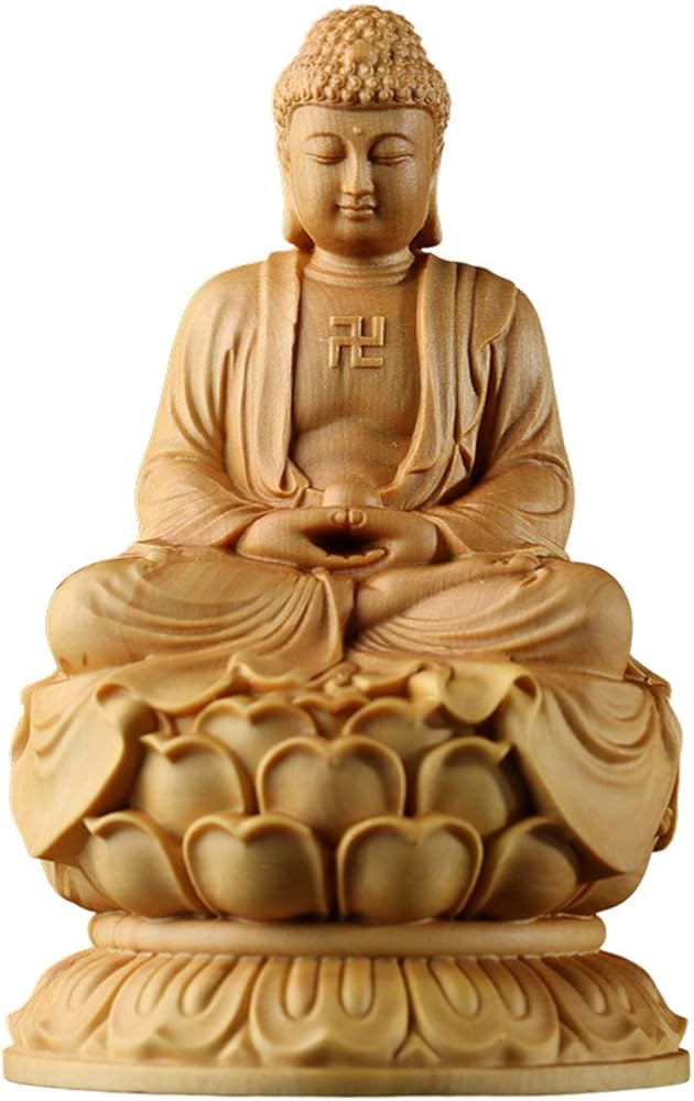 Amazon｜仏像 釈迦如来像 曹洞宗 釈迦如来座像 【如来】お釈迦様 蓮台