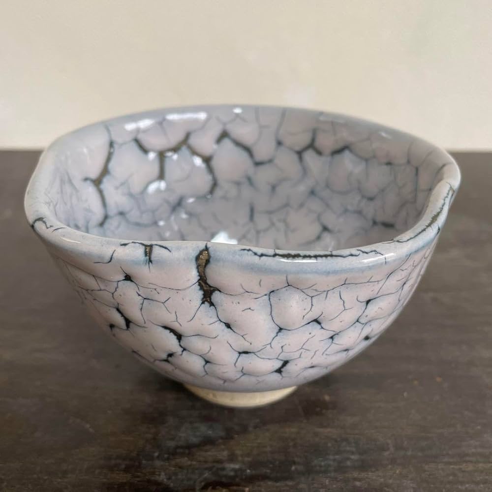 かいらぎ抹茶碗 梅花皮 在銘茶碗 北土印 茶器 伝統工芸