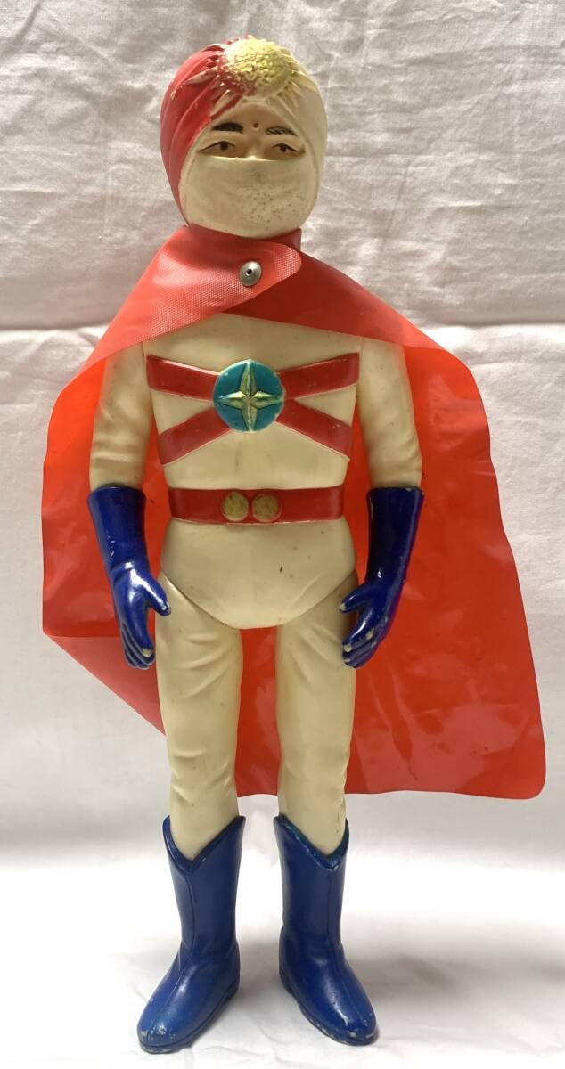 中古品 レインボーマン，ソフビ，人形，タカトク，T.T，萬年社，愛プロ