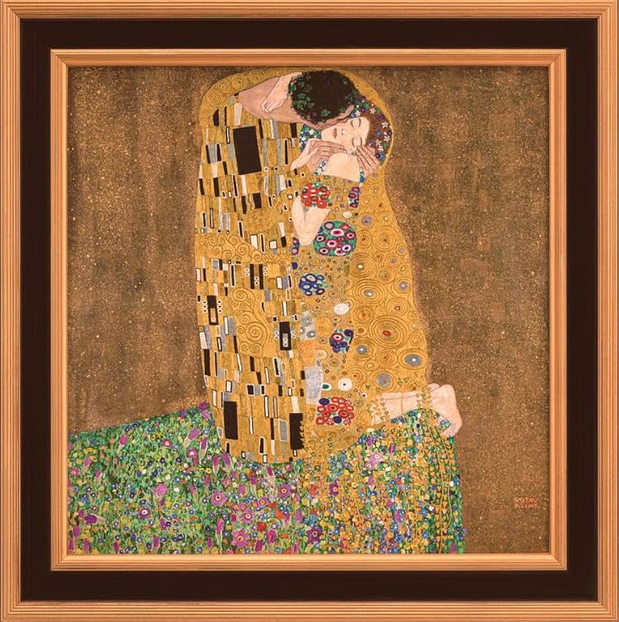 Amazon｜グスタフ ・ クリムト 「 接吻 」 彩美版R シルクスクリーン