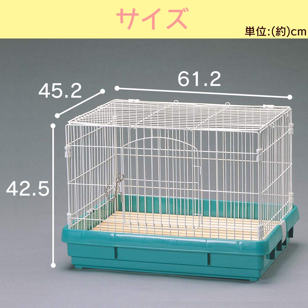 Amazon | アイリスオーヤマ ラビットケージ UK-650 パステルグリーン