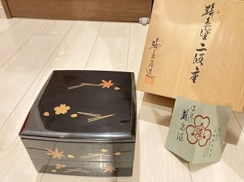 Amazon.co.jp: 桐箱入重箱本物保証最高級作品輪島塗名品五島屋謹製蒔絵