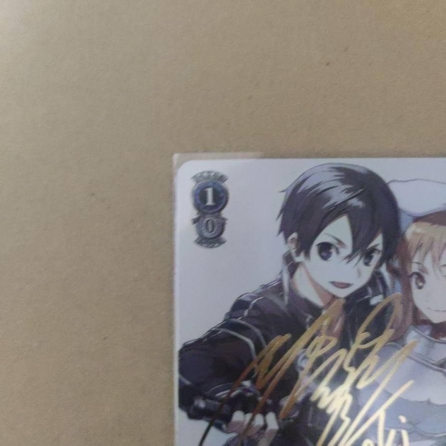 Amazon.co.jp: 巡り合う二人 キリト＆アスナ SP サイン ヴァイス 電撃