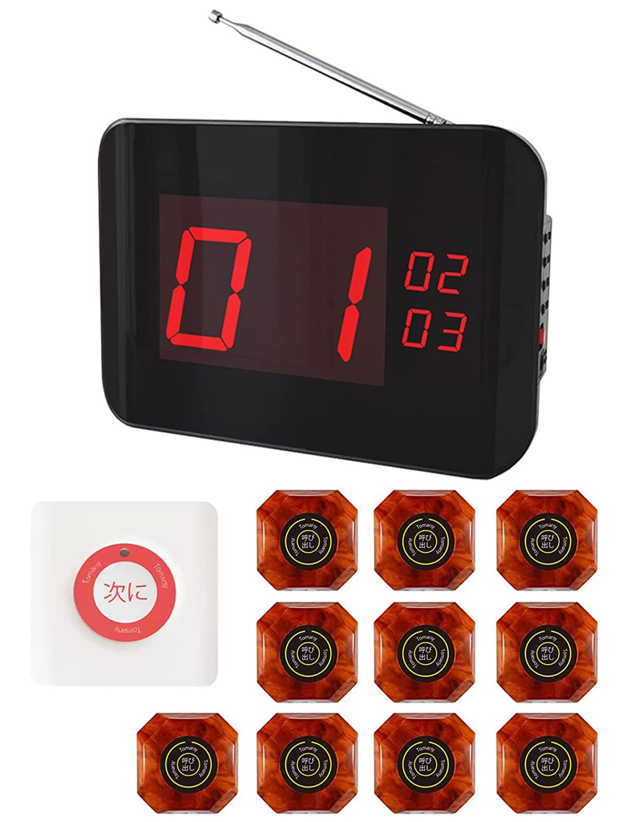 動作品】BELSTAR 受信表示機 ナンバー消機 送信機×38個 飲食店