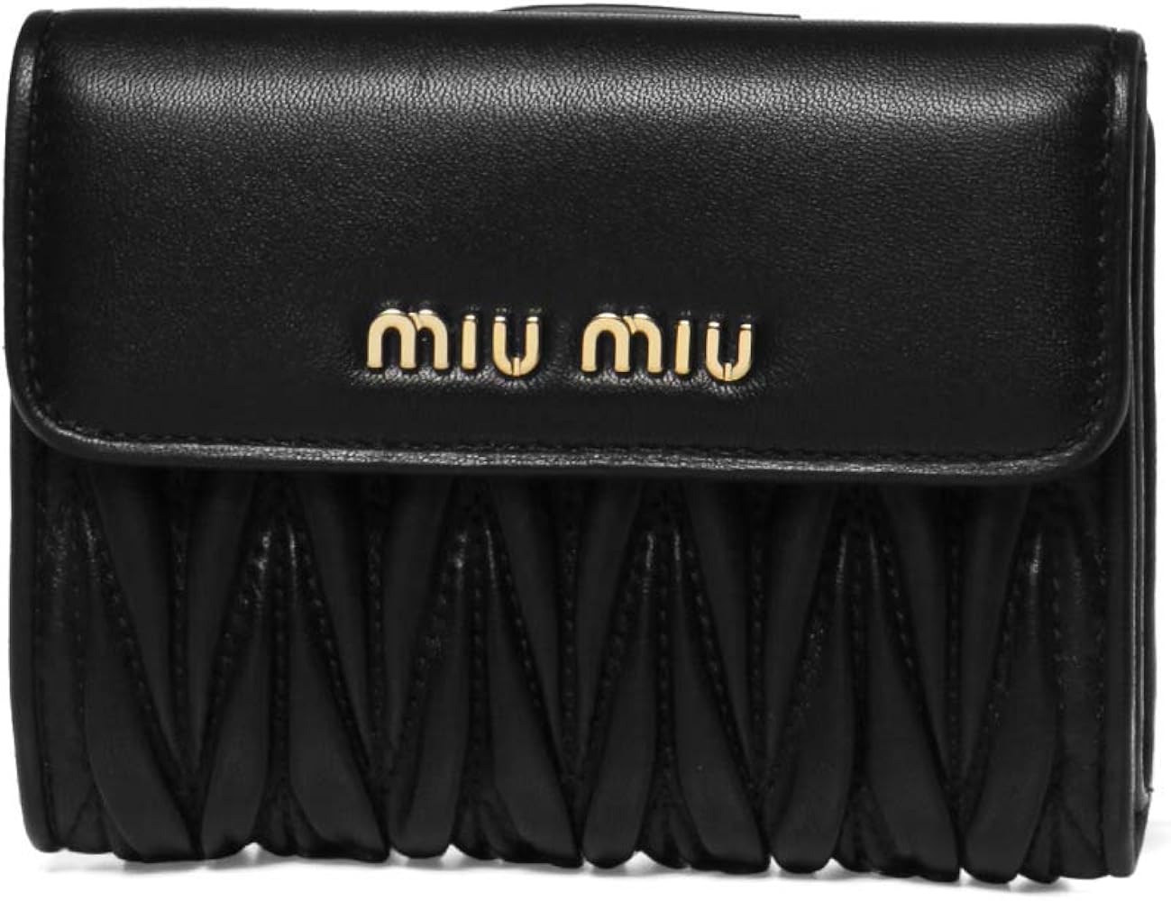 Amazon.co.jp: (ミュウ ミュウ) MIU MIU 二つ折り財布 MATELASSE