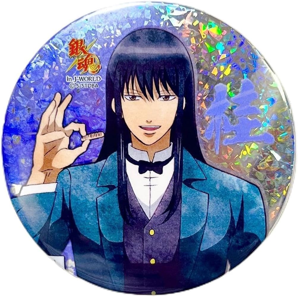 銀魂 JW限定 缶バッジ 桂小太郎 銀魂 桂小太郎 56mm ホロ缶バッジ 銀ノ