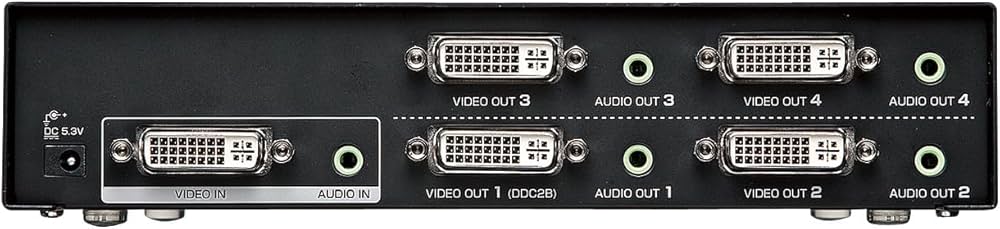 Amazon | サンワサプライ アウトレット ディスプレイ分配器 4出力 フル