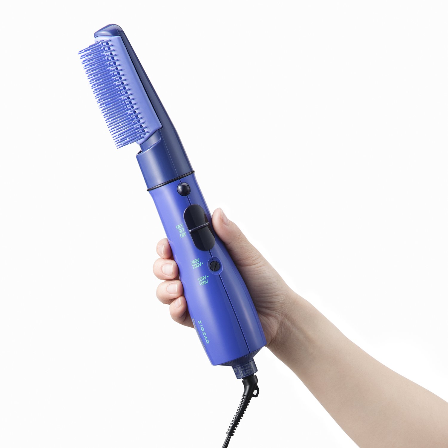 Amazon.co.jp: パナソニック くるくるドライヤーZIGZAG 紫 EH-KA50-V