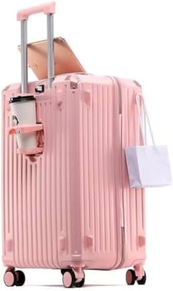 Amazon | [夏島売店] スーツケース ピンク 30インチ：35×42×73cm、10日