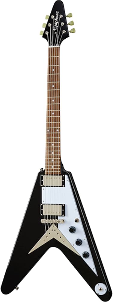 Amazon.co.jp: Epiphone Flying V Ebony Electric Guitar Flying V