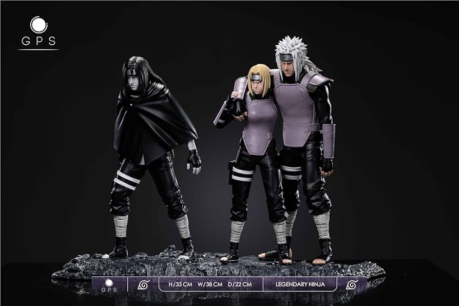 ナルト 三忍 大蛇丸 自来也 綱手 ガレージキット ガレキ スタチュー①