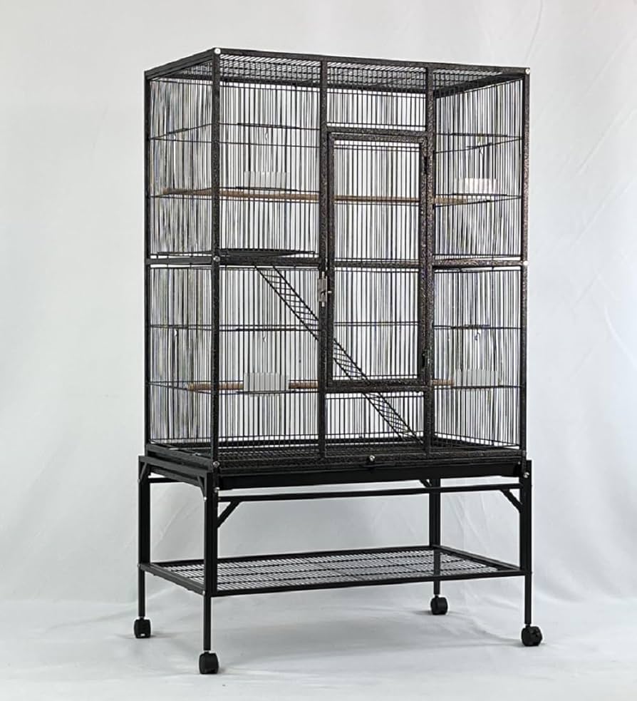 Amazon | 鳥ケージ 大型鳥かご 大型スチール 高強度 大型オウムケージ