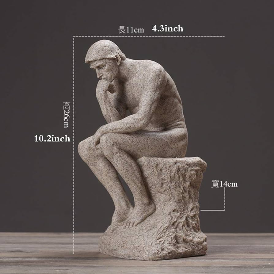 モダンアート 男性彫刻 球体の上に座る プレビュー】特別展「天空の