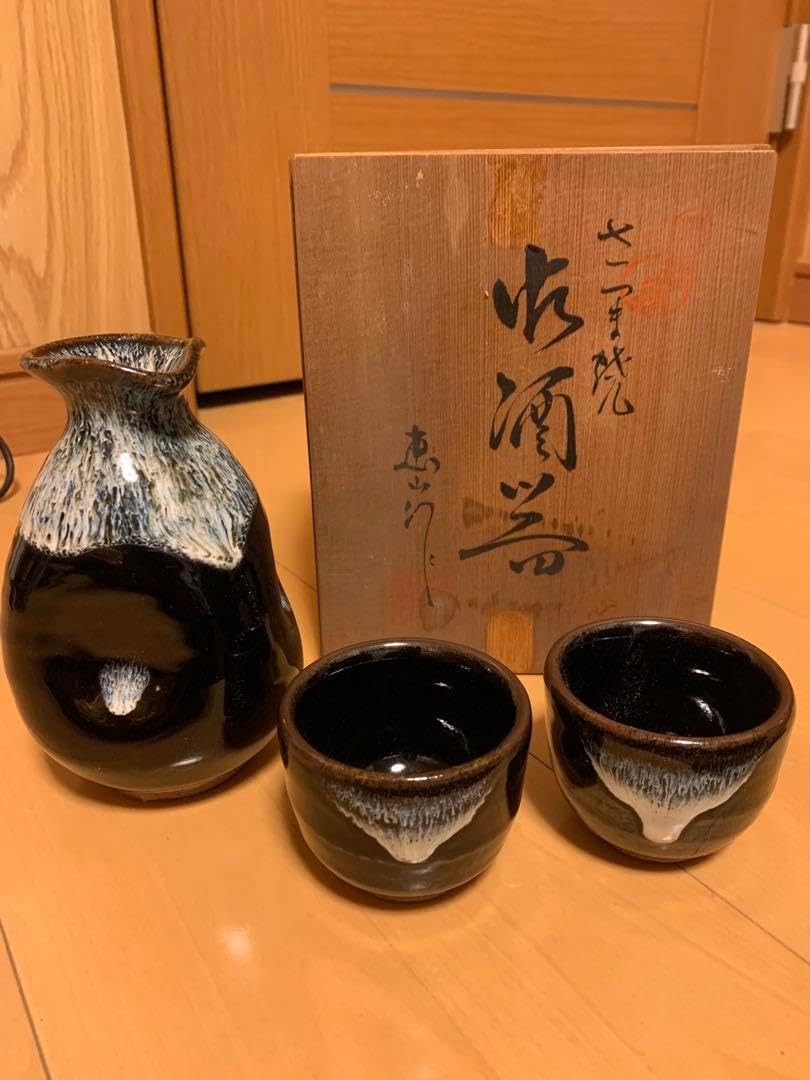 志野焼酒器 美濃陶器志野焼 加藤豊久・酒器：徳利 美濃陶器志野
