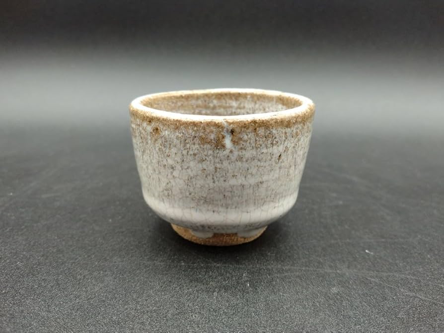 陶芸家 西岡小十 朝鮮唐津 ぐい呑 酒器 酒盃 共箱 古唐津 唐津焼