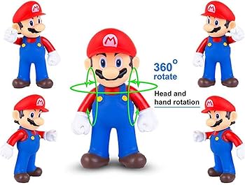 Amazon.co.jp: Zrpkiour マリオアクションフィギュア マリオ映画