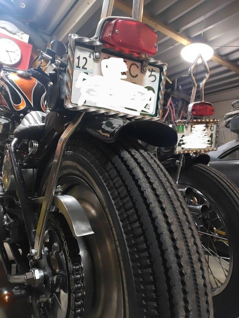 ツイストナンバーフレーム ハーレー チョッパー chopper