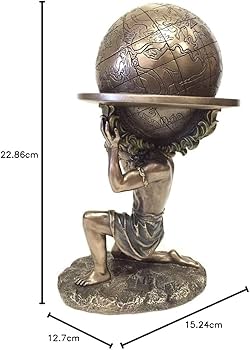 Amazon.co.jp: Greek Titan Atlas Carrying the World Statue : ホーム