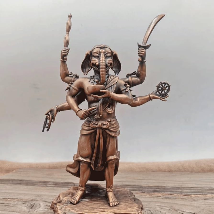 Amazon｜仏像【六臂聖天像】18cm 歓喜天（聖天）ガネーシャ 仏像