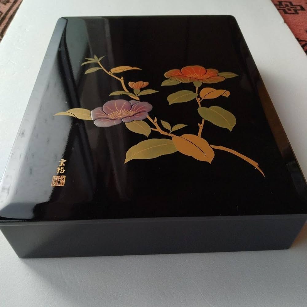 Amazon｜会津塗 雲龍 文箱 木製 蒔絵 漆器 黒 ホビー グッズ｜儀礼用