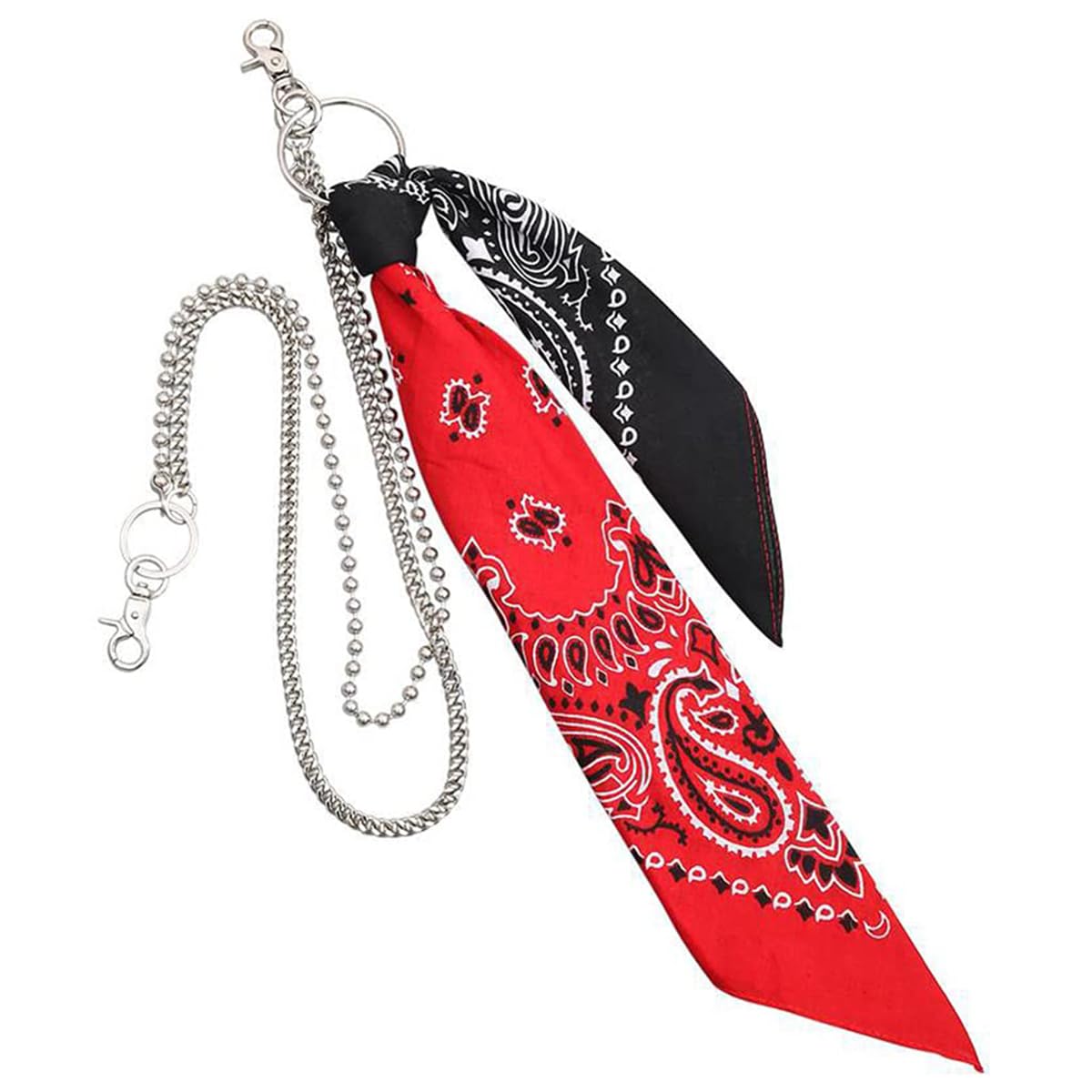 Amazon.co.jp: ヒップホップ バンダナ 二重チェーン ハンカチ