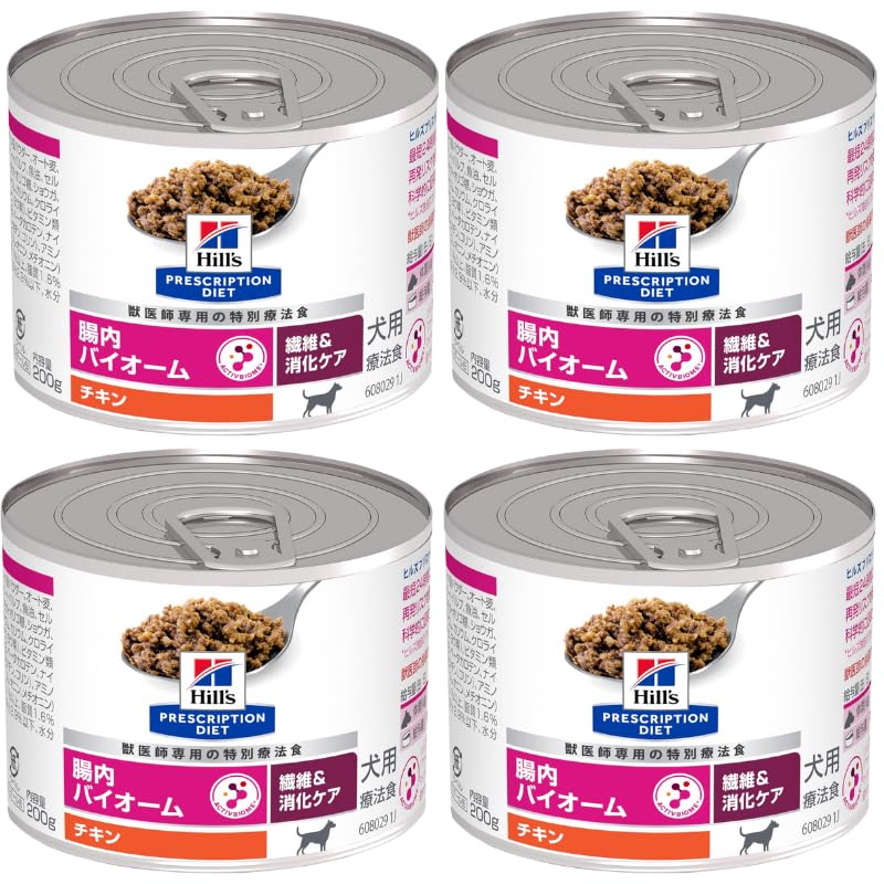 Amazon.co.jp: ヒルズ 犬用 腸内バイオーム 繊維＆消化ケア チキン缶