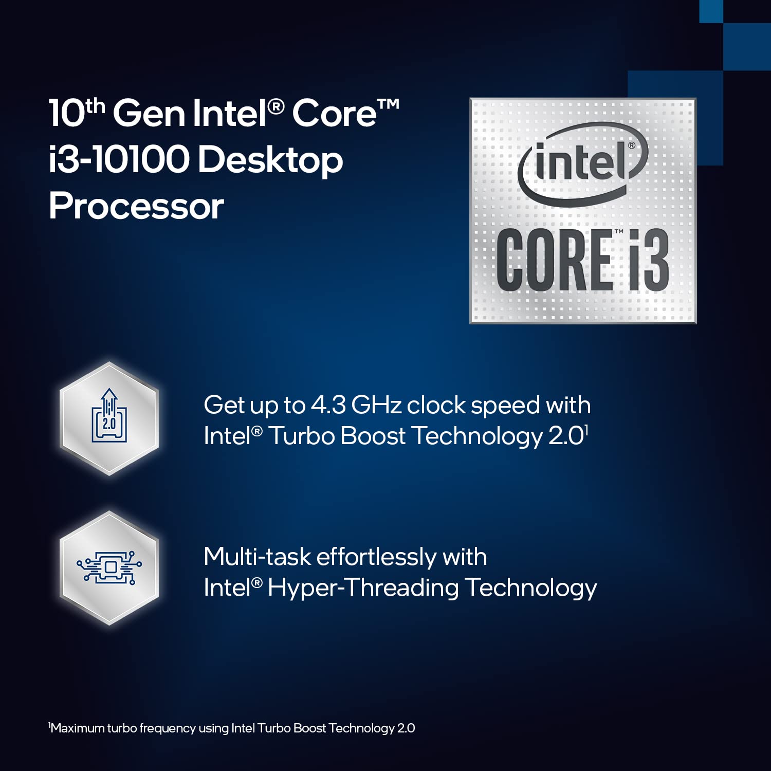 Amazon.com: Intel Core i3-10100 Desktop Processor 4 Cores up to