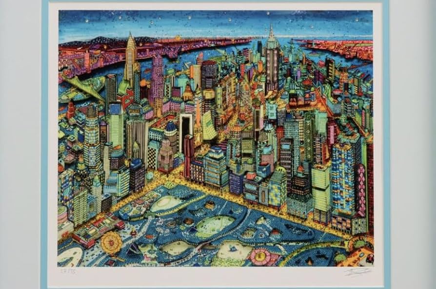 NY ニューヨーク アーティスト作品 アルベロベロ風 切り絵 NY