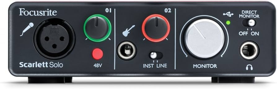 Amazon.com: Focusrite Scarlett Solo Compact (1st Gen) USB Audio