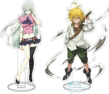 Amazon.co.jp: 七つの大罪 アクリルスタンド メリオダス エリザベス