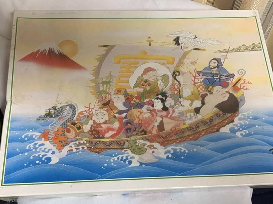 Amazon.co.jp: アップルワン 1000pcs ジグソーパズル 七福神宝船 箱難