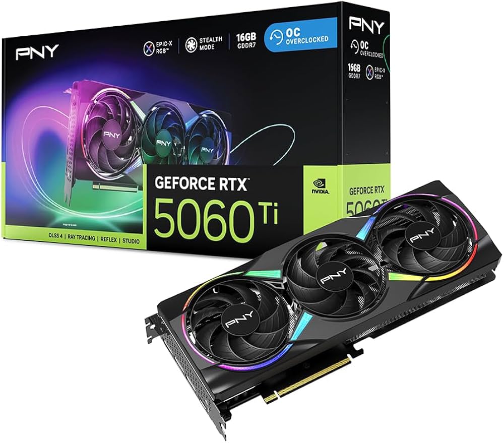 グラフィックボード・グラボ・ビデオカード PNY GEFORCE RTX 5060 Ti