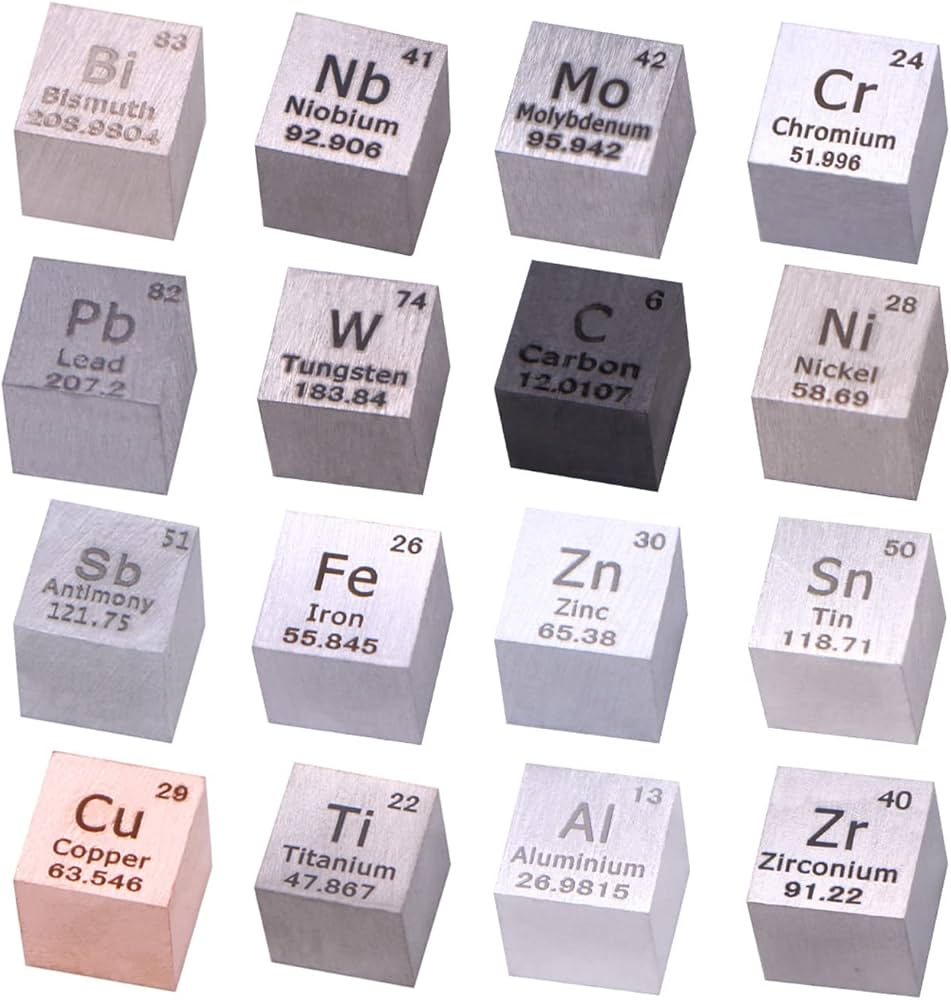 元素標本キューブセット(16個)